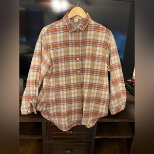 Cozy flannel and great color.